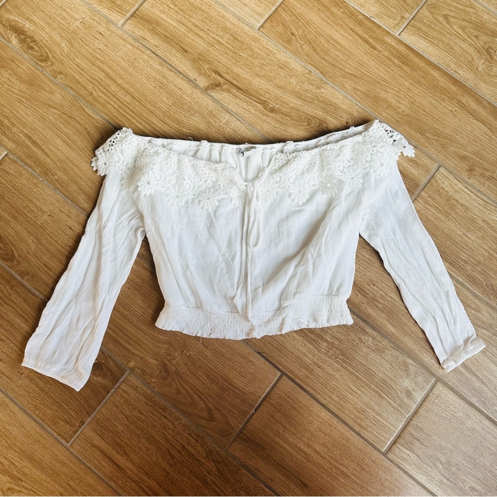 Off-the-shoulder blouse